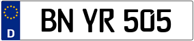 Trailer License Plate